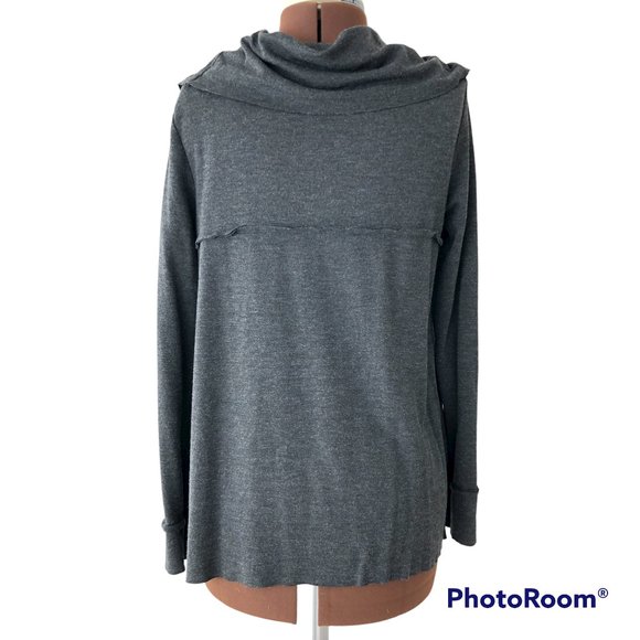 Grey Empire Waist Ruffled Cardigan - Picture 5 of 8